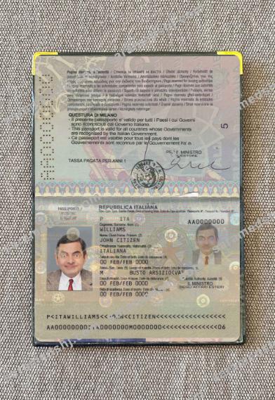 ITALY passport version 2 photo look